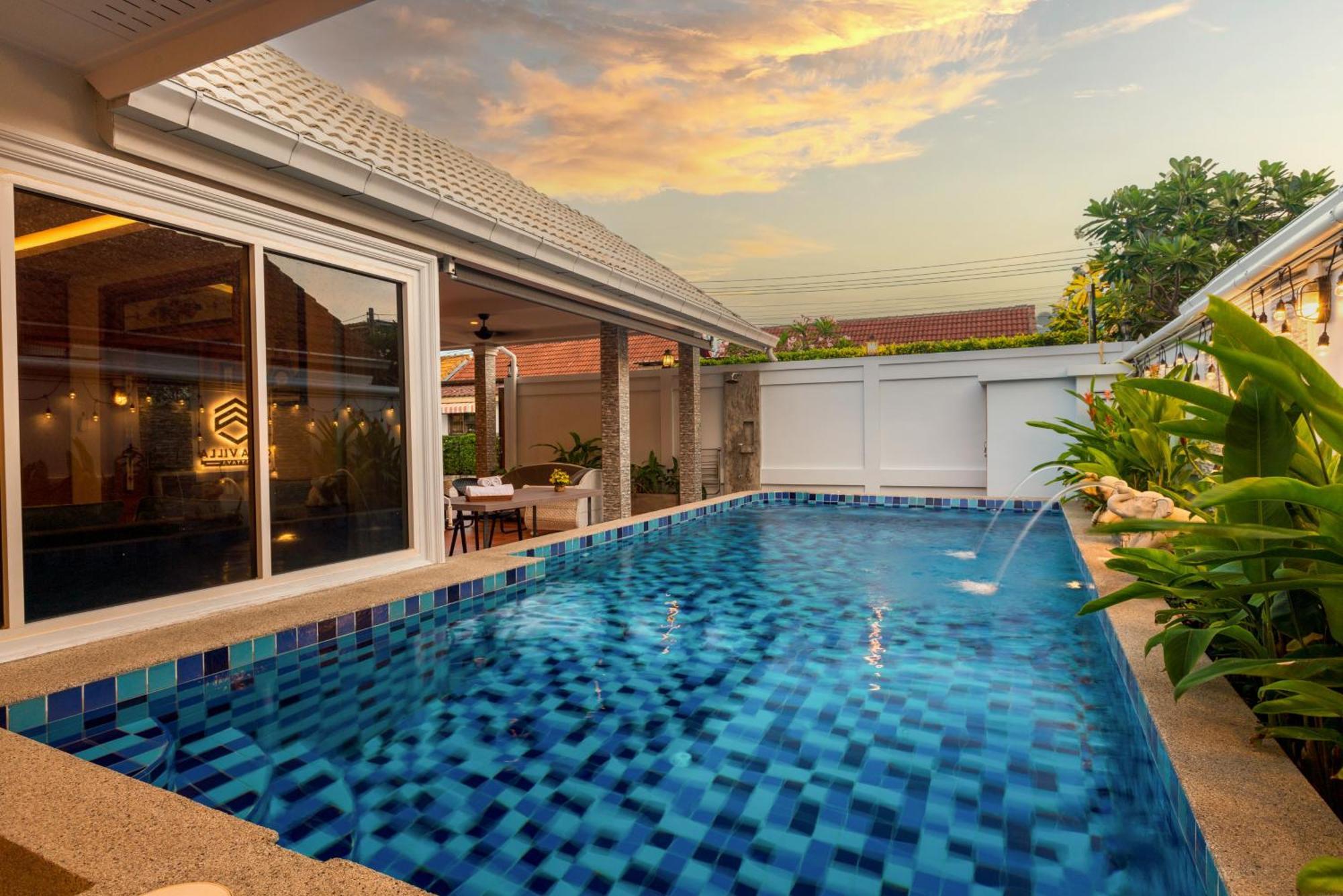 Pattaya Private Villa - Pool,Sauna,Snooker,Bbq Dış mekan fotoğraf