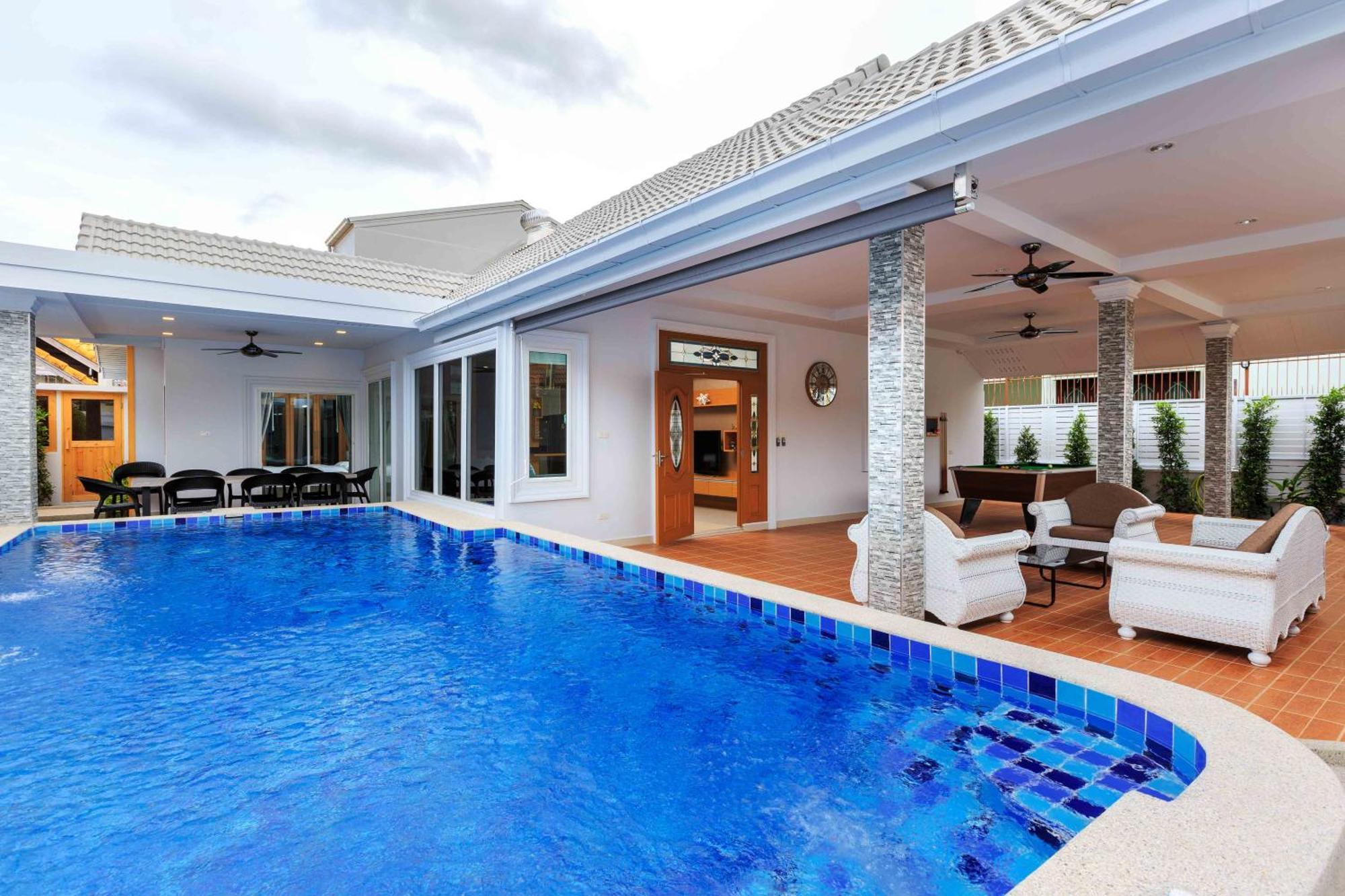 Pattaya Private Villa - Pool,Sauna,Snooker,Bbq Dış mekan fotoğraf