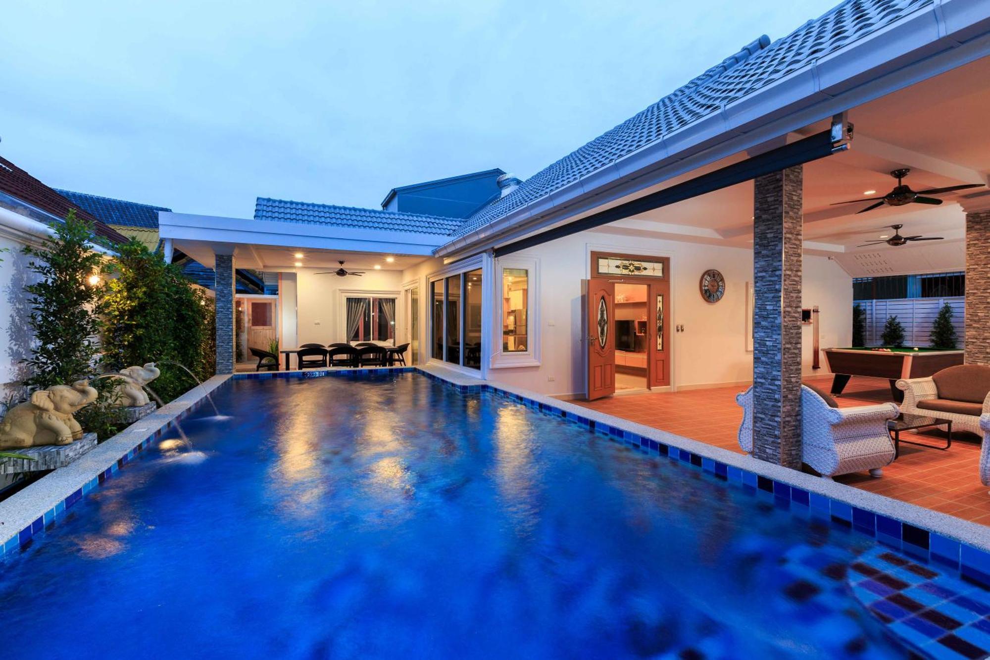 Pattaya Private Villa - Pool,Sauna,Snooker,Bbq Dış mekan fotoğraf